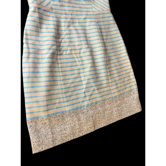 Lilly Pulitzer Strapless Remi Dress 2 Blue Metallic Y2K Sorority‎ Party Cocktail - Picture 5 of 14